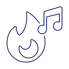 Trendy Playlist Illustration from UX Line Set