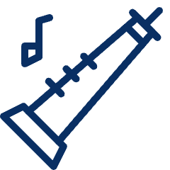 Clarinet Icon from Cyber Line Set