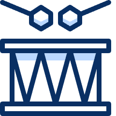 Drum 2 Icon from Cyber Duotone Set