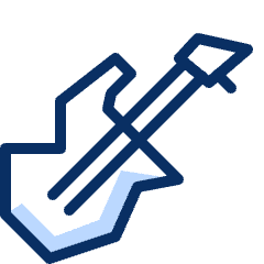 Guitar Electric Icon from Cyber Duotone Set