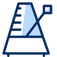 Metronome Icon from Cyber Duotone Set