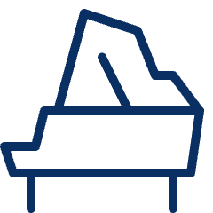 Piano 1 Icon from Cyber Line Set