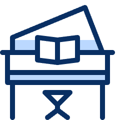 Piano 2 Icon from Cyber Duotone Set