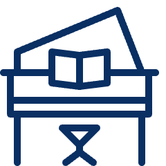 Piano 2 Icon from Cyber Line Set