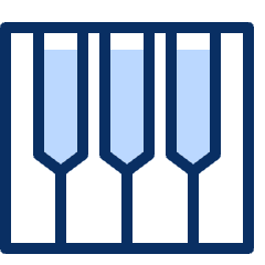 Piano 3 Icon from Cyber Duotone Set