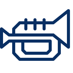 Trumpet Icon from Cyber Line Set