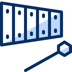 Xylophone Icon from Cyber Duotone Set