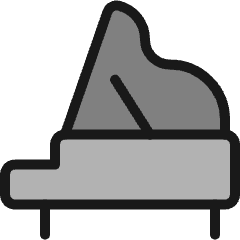 Instrument Classical Piano Icon from Ultimate Colors Set