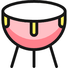 Instrument Dholak 1 Icon from Ultimate Colors Set