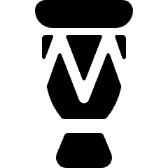 Instrument Dholak Icon from Ultimate Bold Set