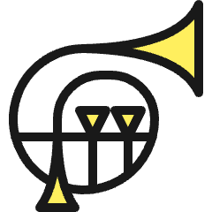 Instrument French Horn Icon from Ultimate Colors Set