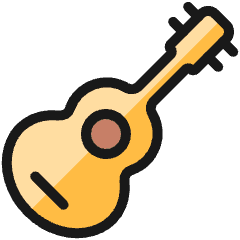 Instrument Guitar Icon from Ultimate Colors Set
