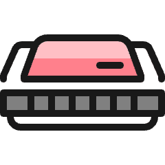 Instrument Harmonica Icon from Ultimate Colors Set