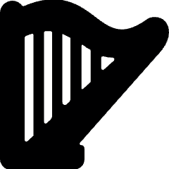 Instrument Harp Icon from Ultimate Bold Set