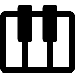 Instrument Keyboard Icon from Nova Solid Set