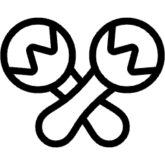 Instrument Maracas 1 Icon from Ultimate Light Set