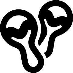 Instrument Maracas 2 Icon from Ultimate Bold Set