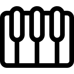 Instrument Piano Keys Icon from Ultimate Regular Set