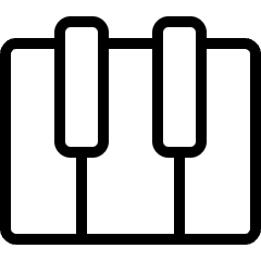 Instrument Piano Keys Icon from Ultimate Light Set