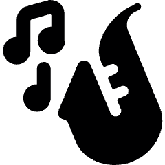 Instrument Saxophone Play Icon from Ultimate Bold Set