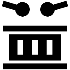 Instrument Snare Drum 1 Icon from Nova Solid Set