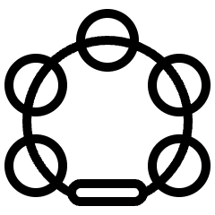 Instrument Tambourine 1 Icon from Ultimate Light Set