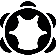 Instrument Tambourine 1 Icon from Ultimate Bold Set