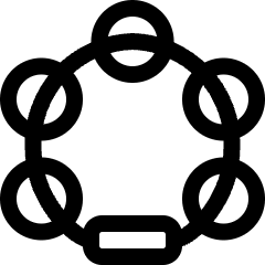 Instrument Tambourine 1 Icon from Ultimate Regular Set