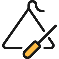 Instrument Triangle Icon from Ultimate Colors Set