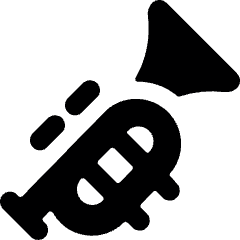 Instrument Trumpet 1 Icon from Ultimate Bold Set