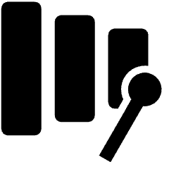 Instrument Xylophone Icon from Nova Solid Set