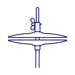 Instruments Cymbal Illustration from UX Line Set