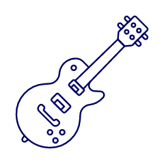 Instruments Electric Bass Illustration from UX Line Set