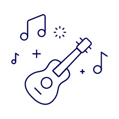 Instruments Guitar Illustration from UX Line Set