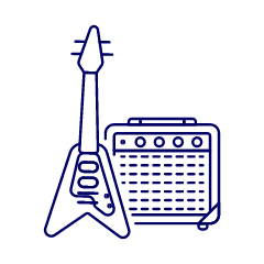 Instruments Guitar Amplifier Illustration from UX Line Set