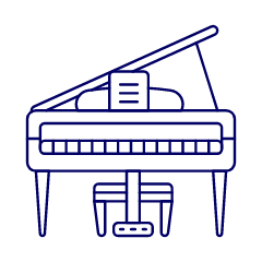 Instruments Piano Illustration from UX Line Set