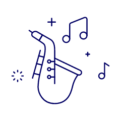 Instruments Saxophone 1 Illustration from UX Line Set