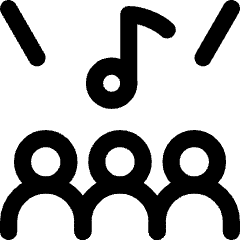 Choir Icon from Core Line Set
