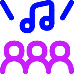 Choir Icon from Flex Neon Set