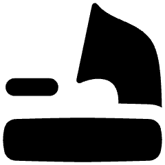 Gramophone Icon from Flex Solid Set