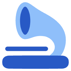 Gramophone Icon from Plump Flat Set