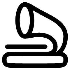 Gramophone Icon from Plump Line Set