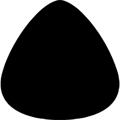 Guitar Pick Icon from Sharp Solid Set