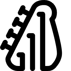 Guitar Strings Icon from Flex Line Set