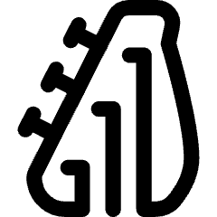 Guitar Strings Icon from Core Line Set