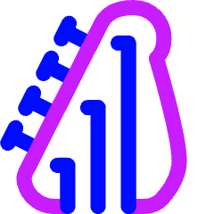 Guitar Strings Icon from Flex Neon Set