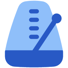 Metronome Icon from Plump Flat Set