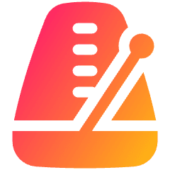 Metronome Icon from Plump Gradient Set