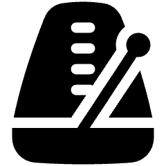 Metronome Icon from Plump Solid Set