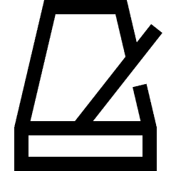 Metronome Icon from Sharp Line Set